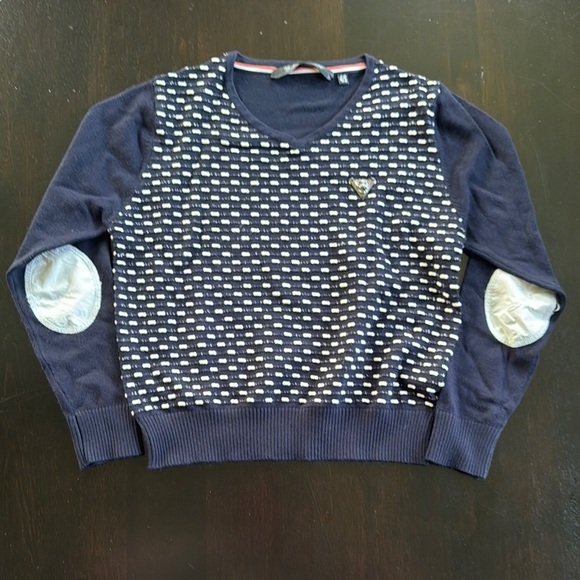 john biaggio Other - Modern Blue and White Geometric Sweater